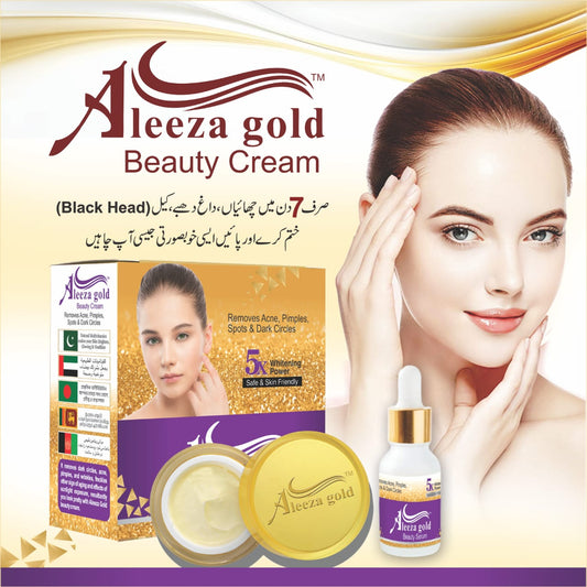 ALEEZA GOLD BEAUTY CREAM WITH SKIN GLOW SERUM